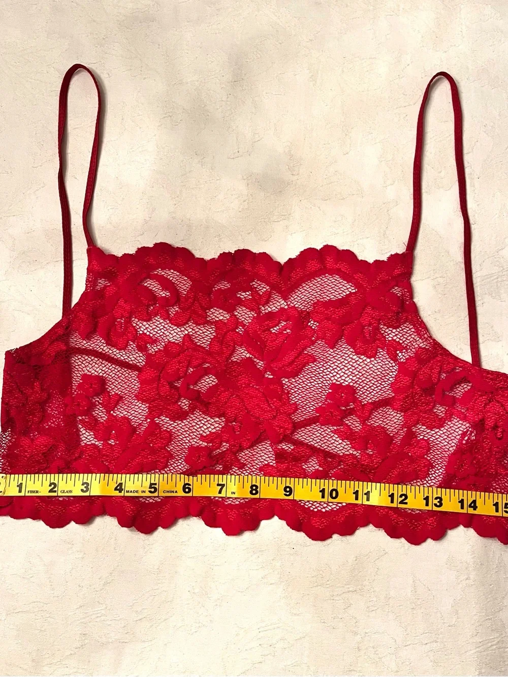 Rare vtg VS Red Lace open back camisole & mini skirt lingerie set - tags removed